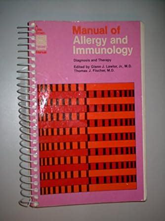 Manual of Allergy and Immunology Diagnosis and Therapy PDF