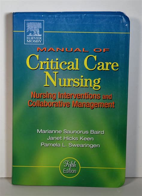 Manual of Critical Care Nursing - Nursing Interventions and Collaborative Management Epub