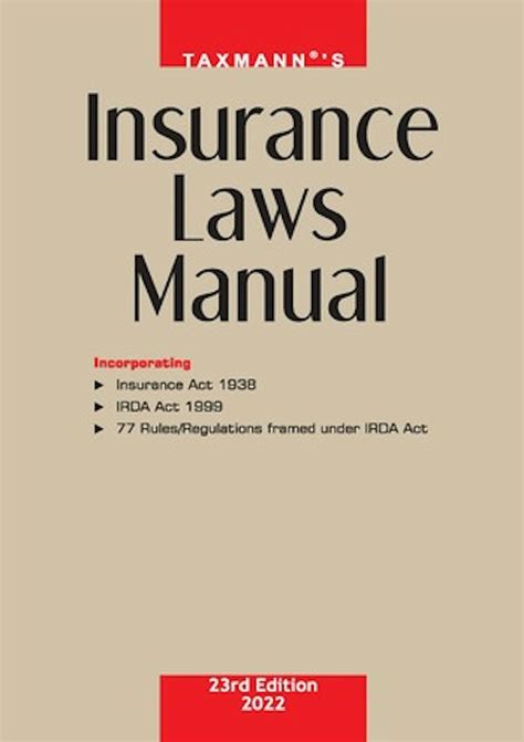 Manual of Insurance Laws 16th Edition PDF