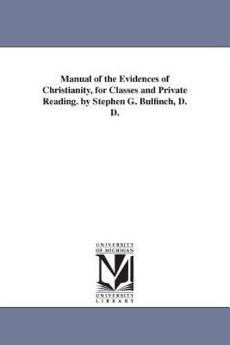 Manual of the Evidences of Christianity PDF