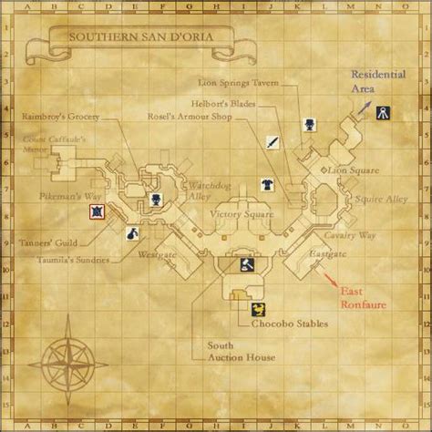 Map 1: The Southern San d'Oria Federation