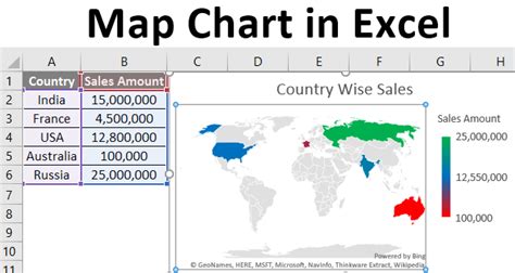 Map Chart In Excel