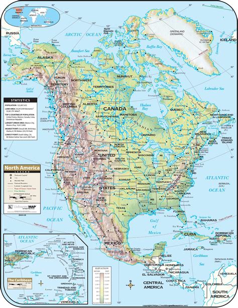 Map Of North America Printable