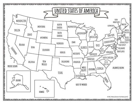 Map Of United States Printable Multiple Page Layout
