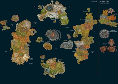 Map of Azeroth: Unraveling the Enchanting Realm of World of Warcraft