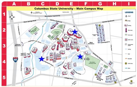 Map of Columbus State University