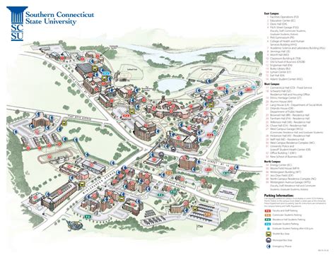 Map of Southern Connecticut State University