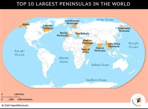 Map of the Peninsulas: A Comprehensive Overview