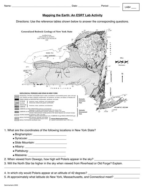 Mapping Activity 3 Earth Science Answers Doc