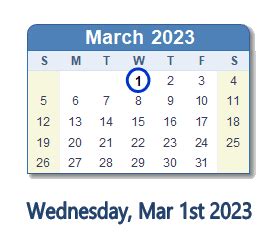 March 1, 2023