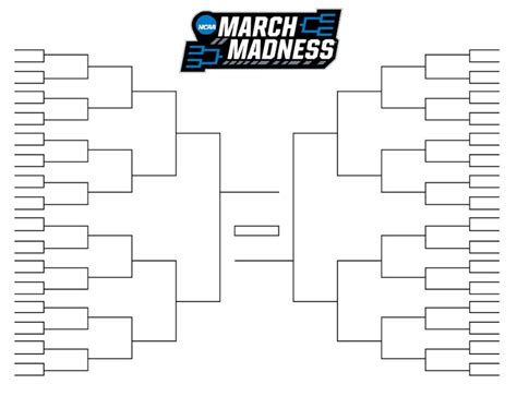 March Madness Bracket Blank Printable