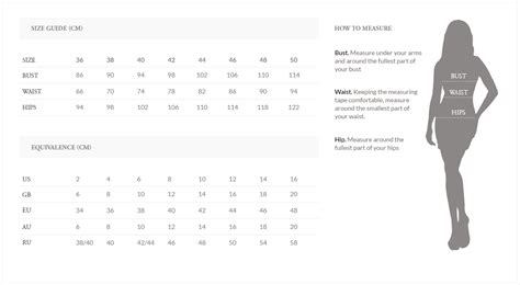 Marchesa Notte Size Chart