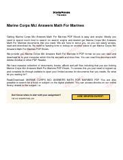 Marine Corps Mci Answers Cheat PDF