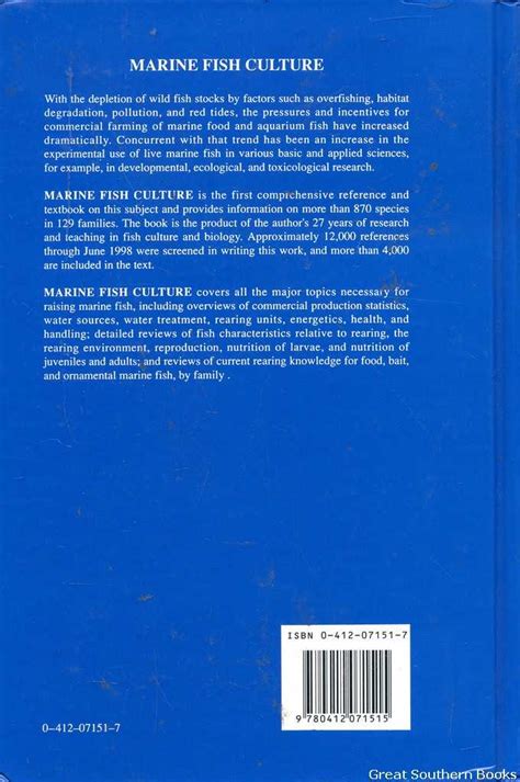 Marine Fish Culture 1st Edition Reader