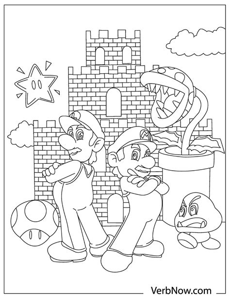 Mario Printables Coloring Pages