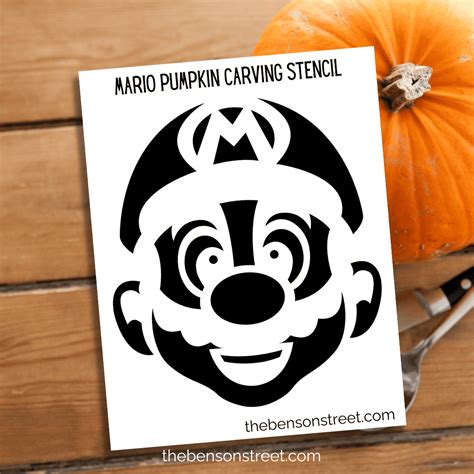 Mario Template Pumpkin