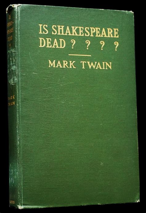 Mark Twain s Is Shakespeare Dead  Doc