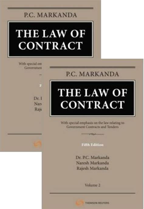 Markanda's the Law of Contract With Black Listing Reader