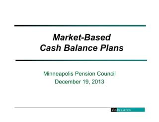 Market-Based Cash Balance Plans: A Surefire Retirement Success