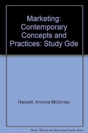 Marketin Contemporary Concepts And Practices PDF