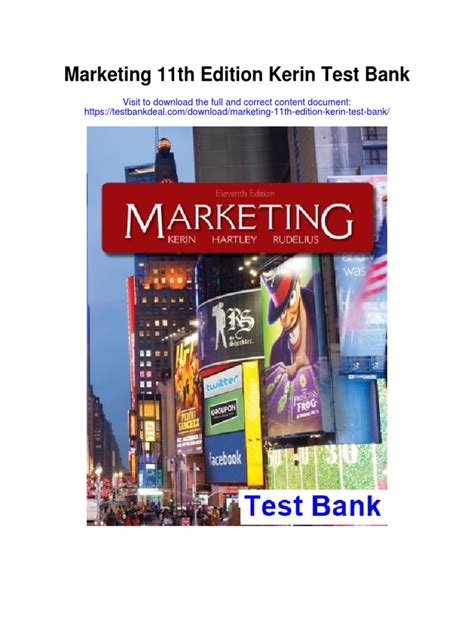 Marketing 11th Kerin Edition Test Ban Ebook Doc