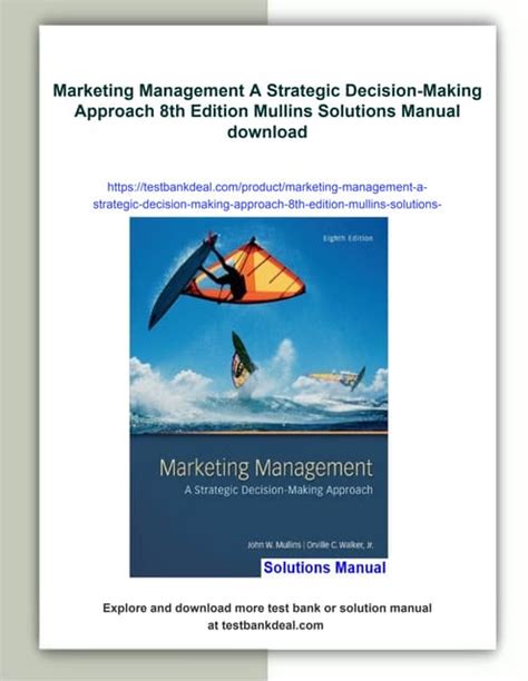 Marketing Management: A Strategic Decision-Making Approach (8th International Edition) Ebook Kindle Editon