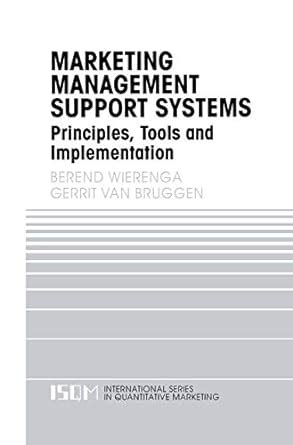 Marketing Management Support Systems Principles, Tools and Implementation 1st Edition Doc