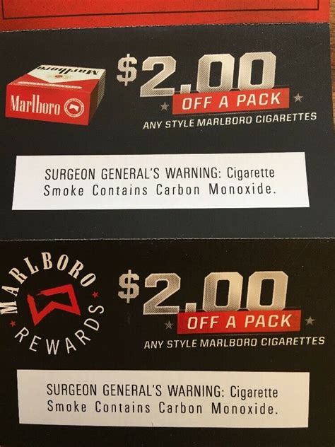 Marlboro Coupon Types