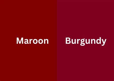 Maroon vs Burgundy: A Clash of Elegance and Allure