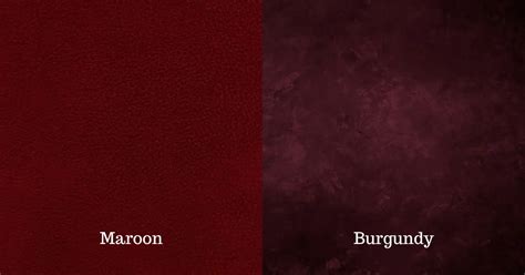 Maroon vs Burgundy: A Hue-tiful Comparison of Two Majestic Colors