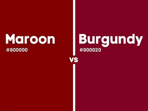 Maroon vs. Burgundy: The Ultimate Color Showdown