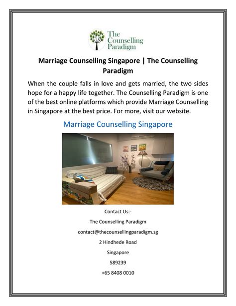 Marriage Counselling Singapore: A Comprehensive Guide