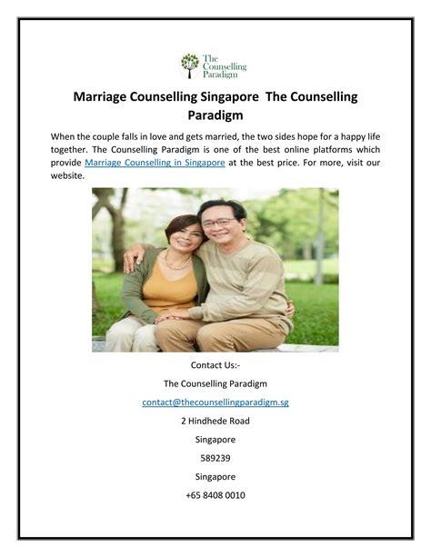 Marriage Counselling in Singapore: Navigating the Journey Together