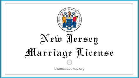 Marriage License New Jersey: A Comprehensive Guide (2023)