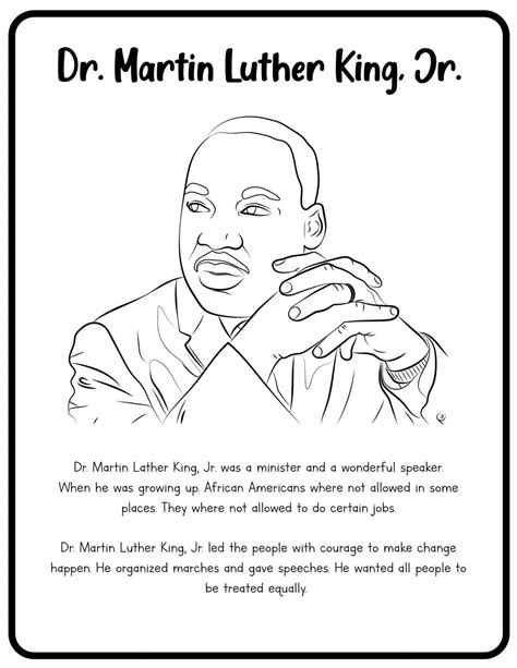 Martin Luther King Jr Printables