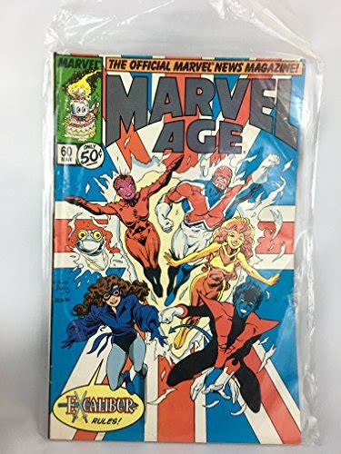 Marvel Age The Official Marvel News Magazine 60 Excalibur Marvel Comics Reader