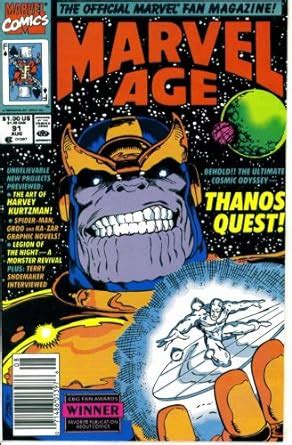 Marvel Age The Official Marvel News Magazine 91 Thanos Quest Marvel Comics Kindle Editon