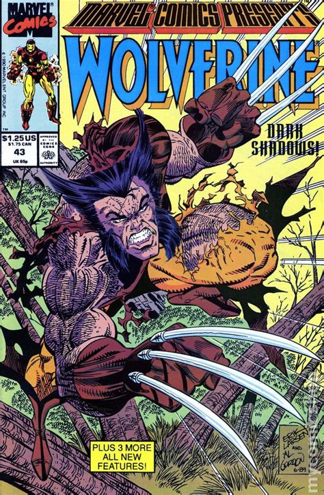 Marvel Comics Presents 3 Wolverine Man-Thing Master of Kung Fu and The Thing Marvel Comic Book 1988 Doc