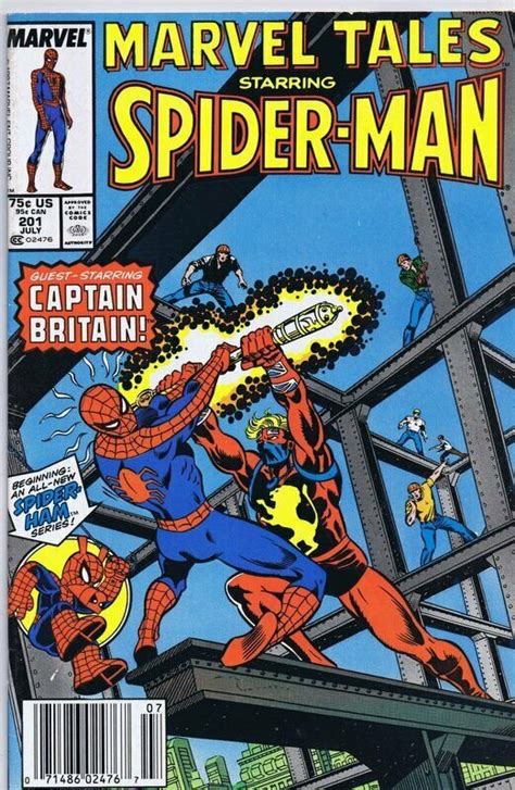 Marvel Tales 201 Starring Spider-Man and Captain Britain Marvel Comics Reader