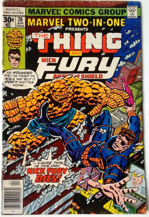 Marvel Two-in-one 26 The Thing and Nick Fury Agent of Shield April 1977 Doc