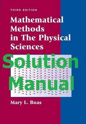 Mary Boas Solution Manual Kindle Editon