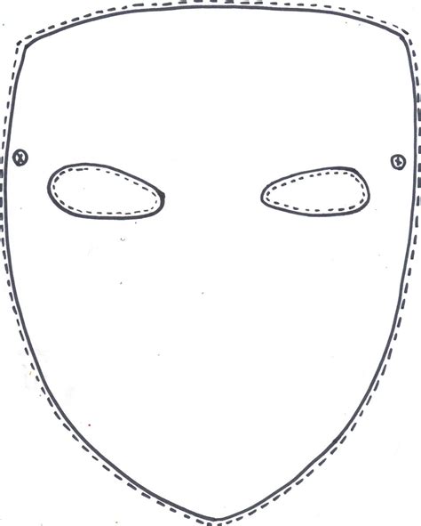 Mask Cut Out Template