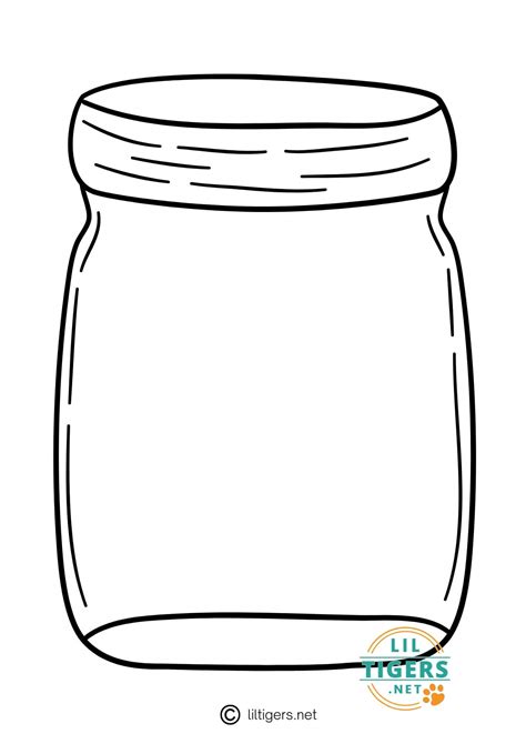 Mason Jar Printable Template