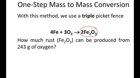 Mass Calculations: