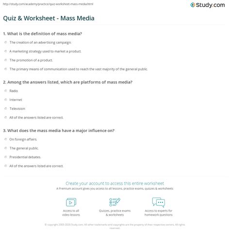 Mass Media Quiz And Answers Epub