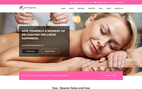 Massage Web Template