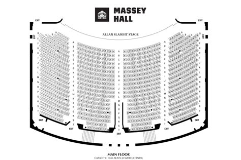 Massey Hall Seat Chart