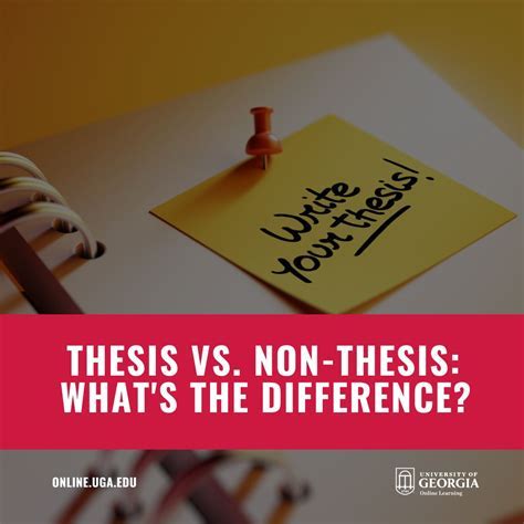 Master's Thesis vs. Non-Thesis: Unraveling the Differences