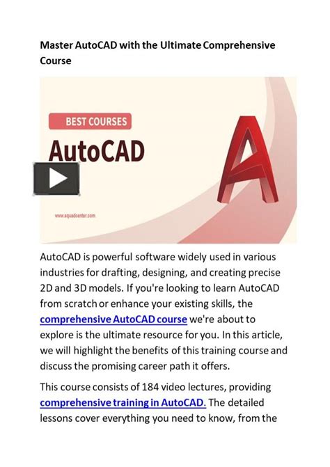 Master CAD with the Ultimate AutoCAD Course in Singapore