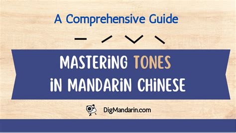 Master Mandarin Like a Native: Unlocking the Power of Tones in Mandarin